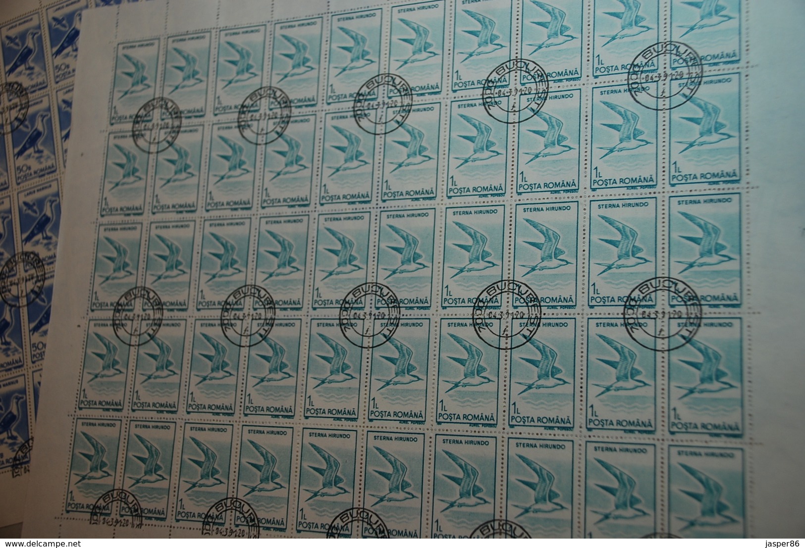 ROMANIA 500 Waterfowl Birds Sc 3639-3648, 50 x Complete sets WHOLESALE CV$100