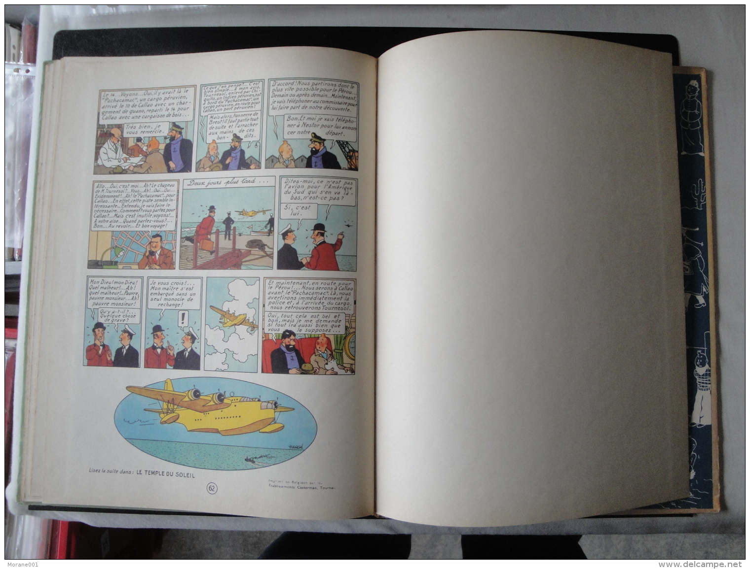 Tintin Les 7 boules de cristal   B12   1955  Casterman Hergé  Bon état