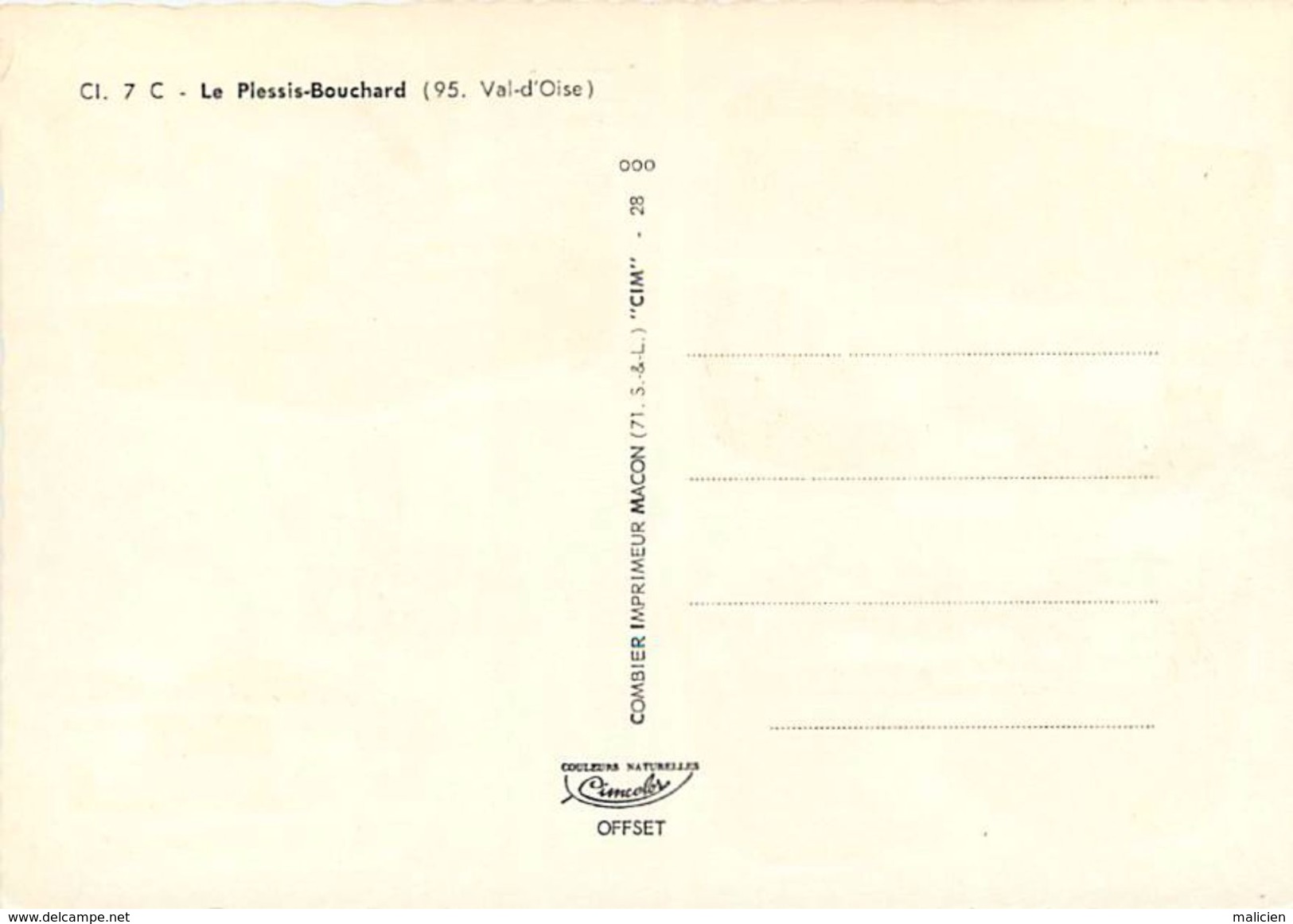 - Val D Oise -gd Format-ref-V535- Le Plessis Bouchard - Souvenir De ..- Multi Vues Dont Cite Clos St Georges - Cites - - Le Plessis Bouchard