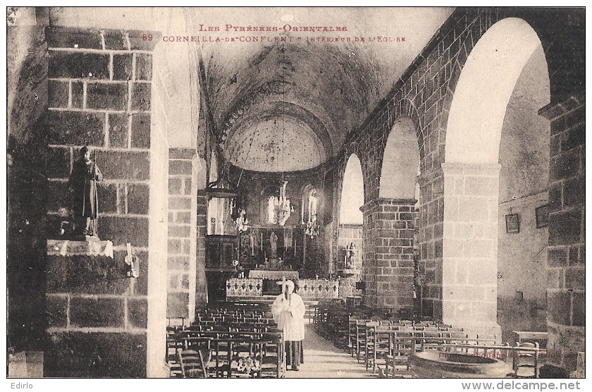 ----66 ---  CORNEILLA  Intérieur De L'église - - Autres & Non Classés