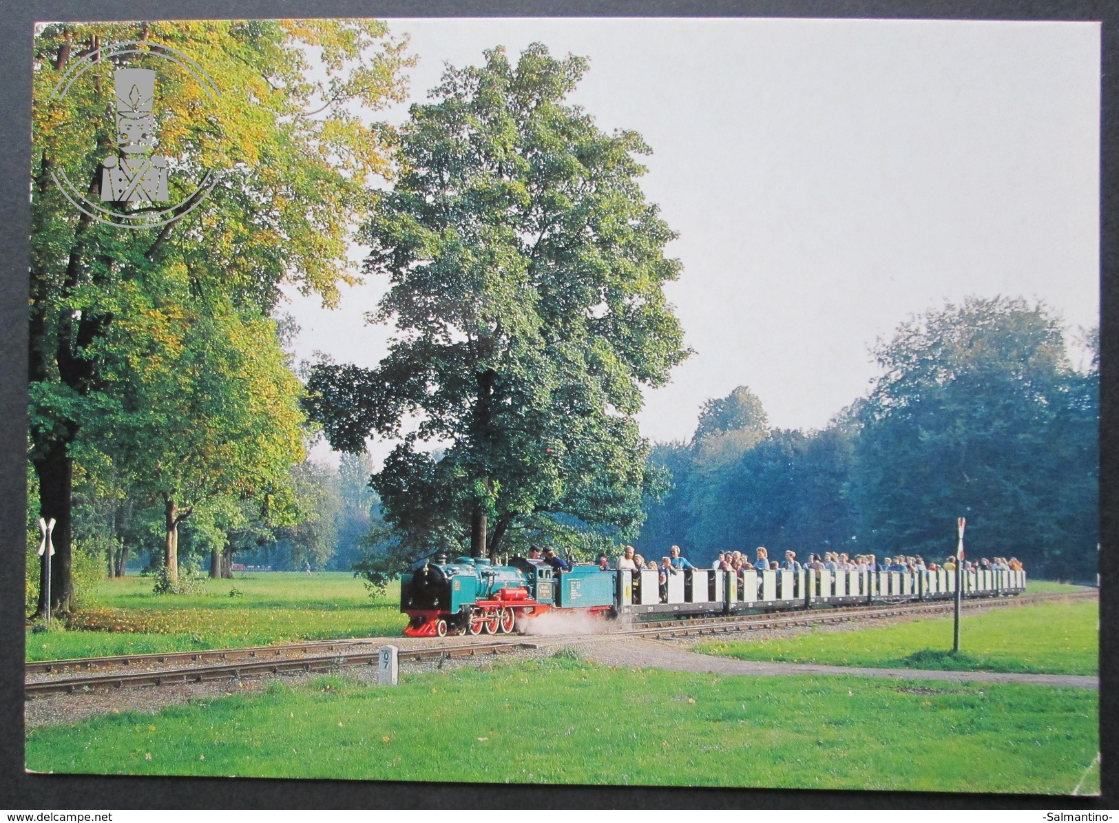 OLD POSTCARD - CP - DRESDEN - GROBER GARTEN - PARKEISENBAHN - POSTED CIRCULATED - Trains