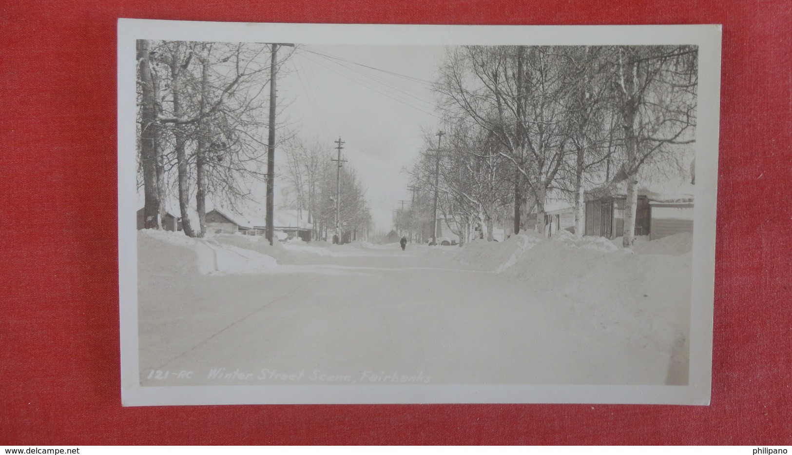 RPPC   Alaska > Fairbanks Winter Street Scene    Ref 2623 - Fairbanks