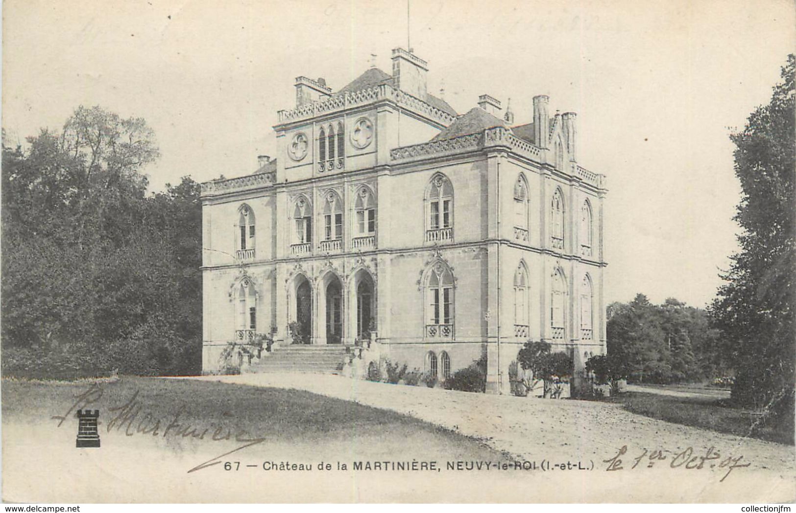 CPA FRANCE 37 "Neuvy Le Roi, Château De La Martinière" - Neuvy-le-Roi
