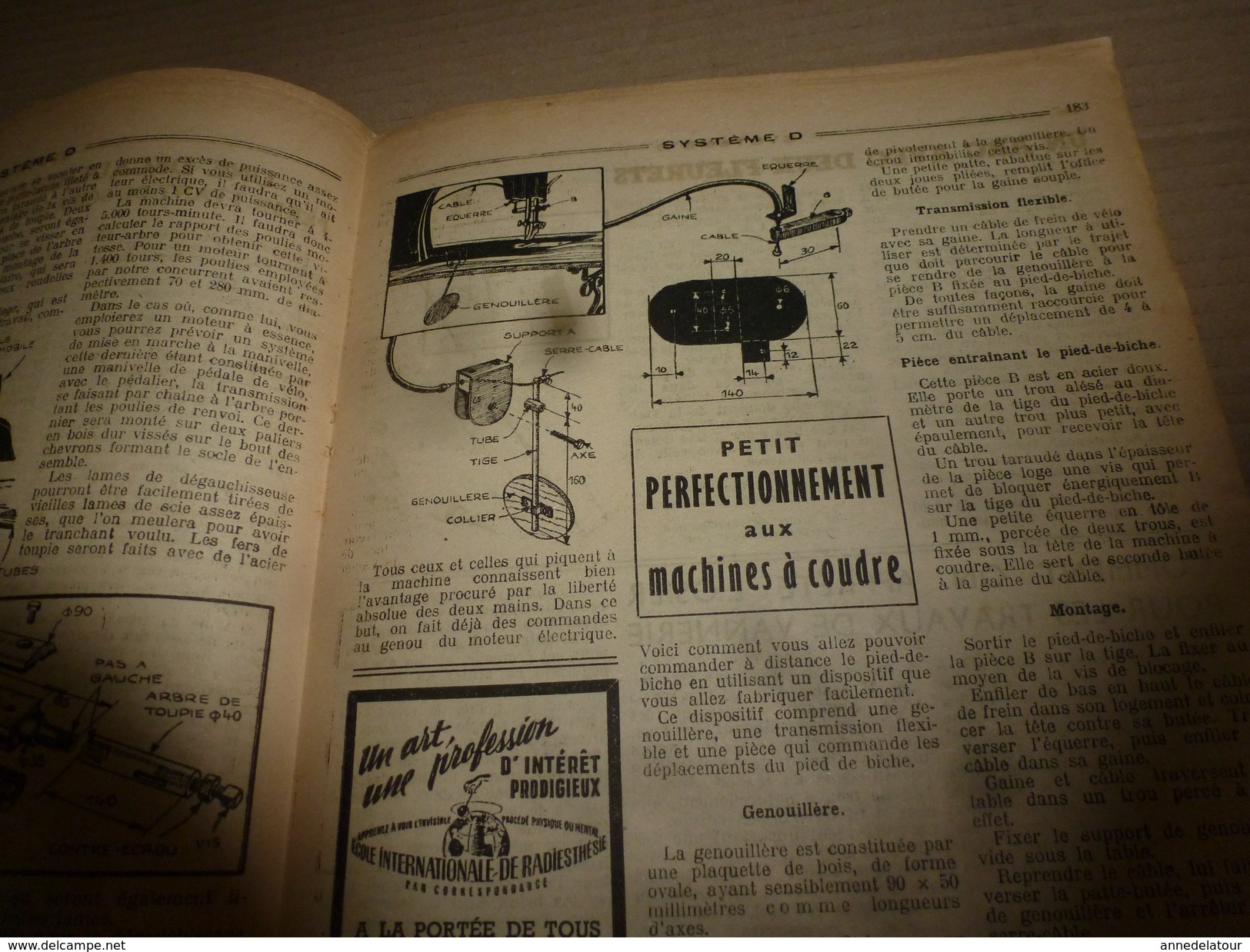 1951 TLSD :Faire: Table Vibrante;Travail De L'osier; - Bricolage / Technique