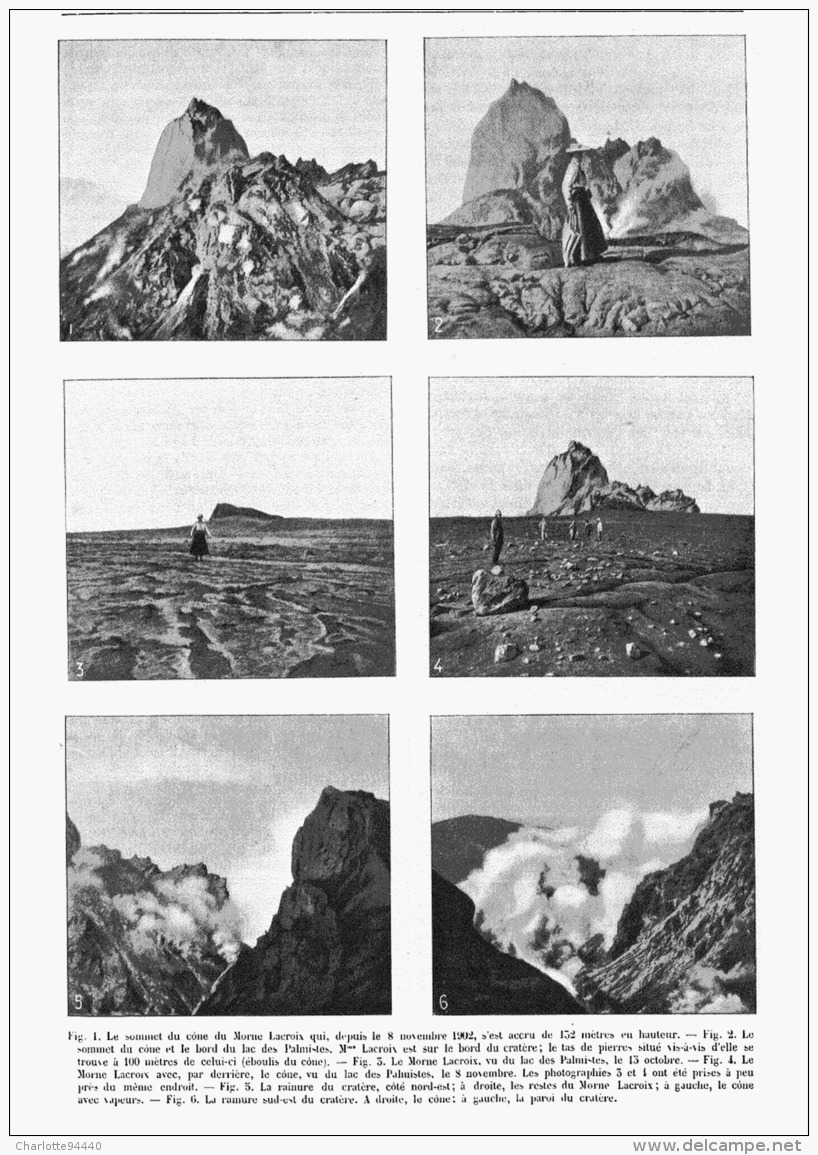 LES ERUPTIONS De La MONTAGNE PELéE   1903 - Outre-Mer