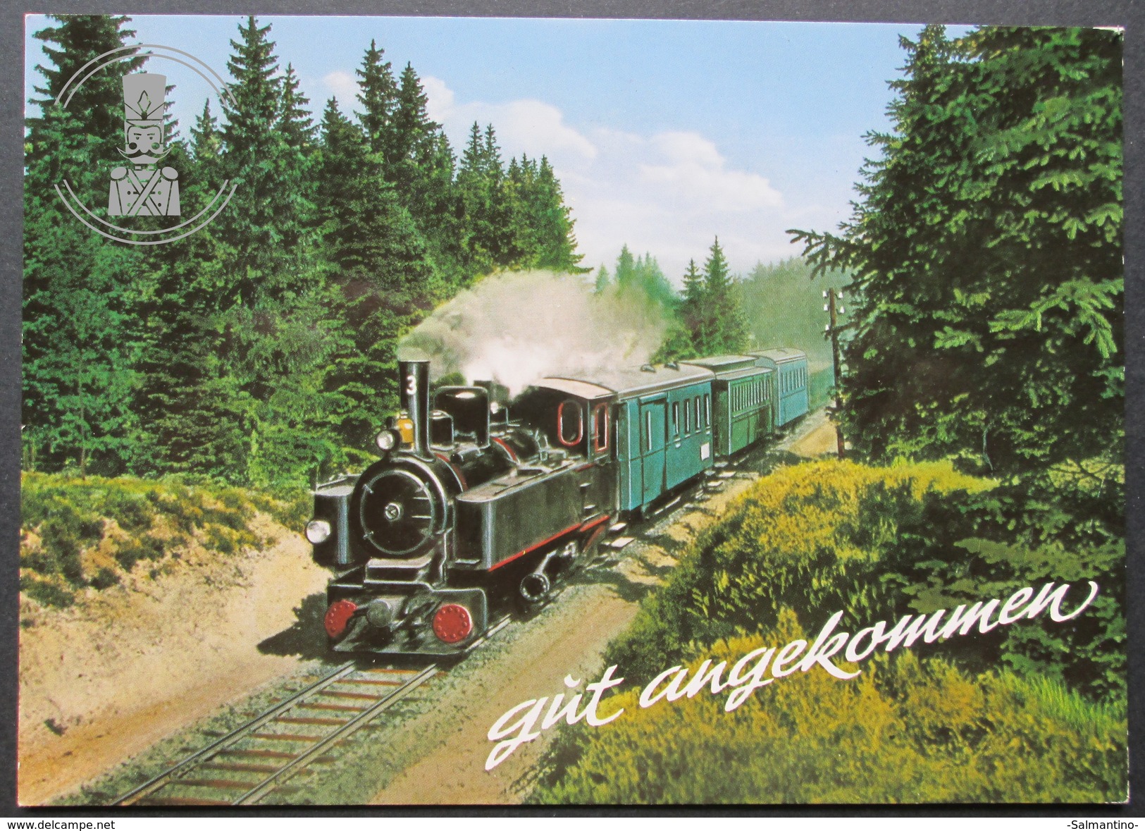 OLD POSTCARD - CP - GUT ANGEKOMMEN - UNPOSTED UNCIRCULATED - Trenes