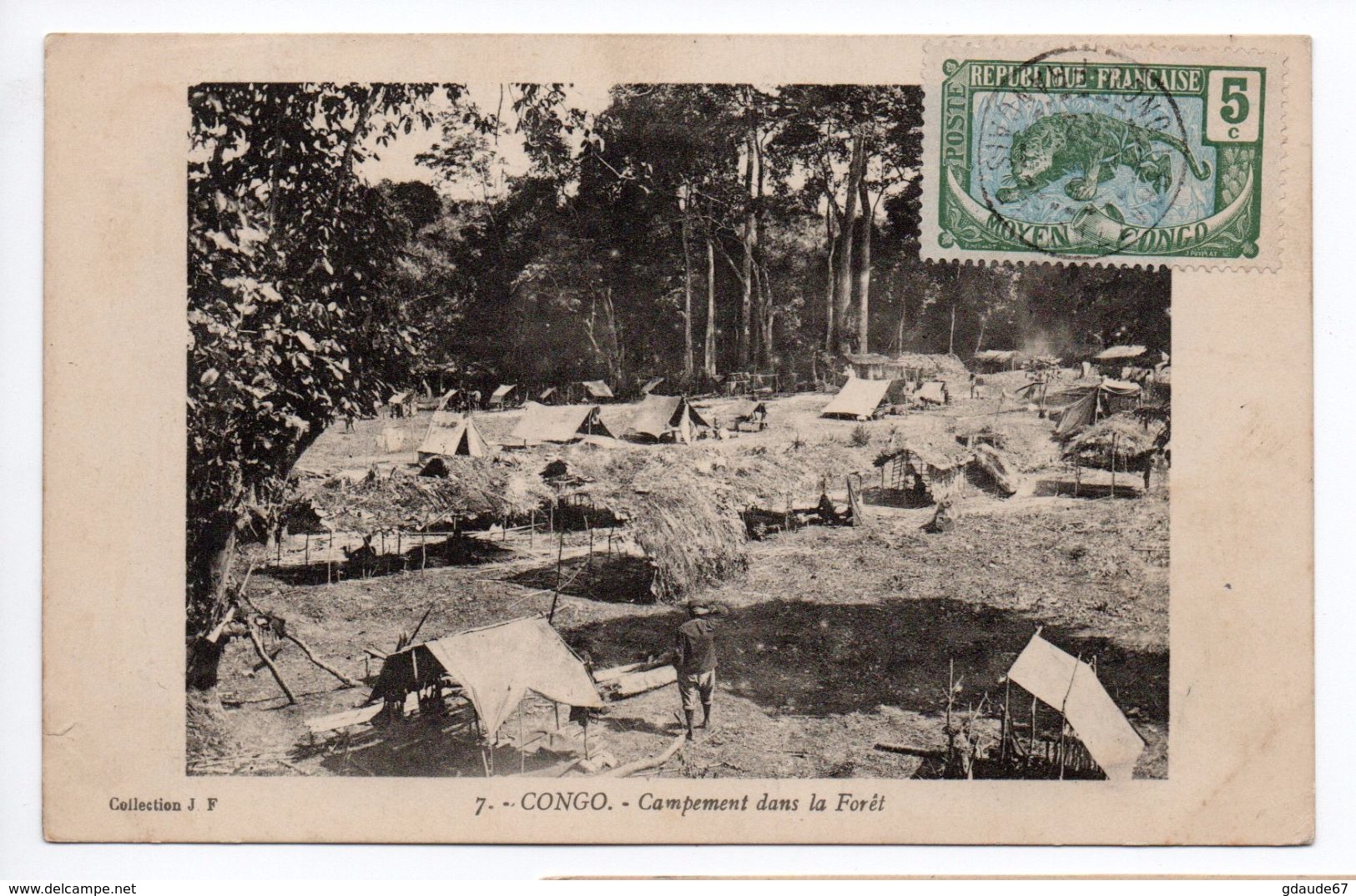 CONGO - CAMPEMENT DANS LA FORET - Autres & Non Classés