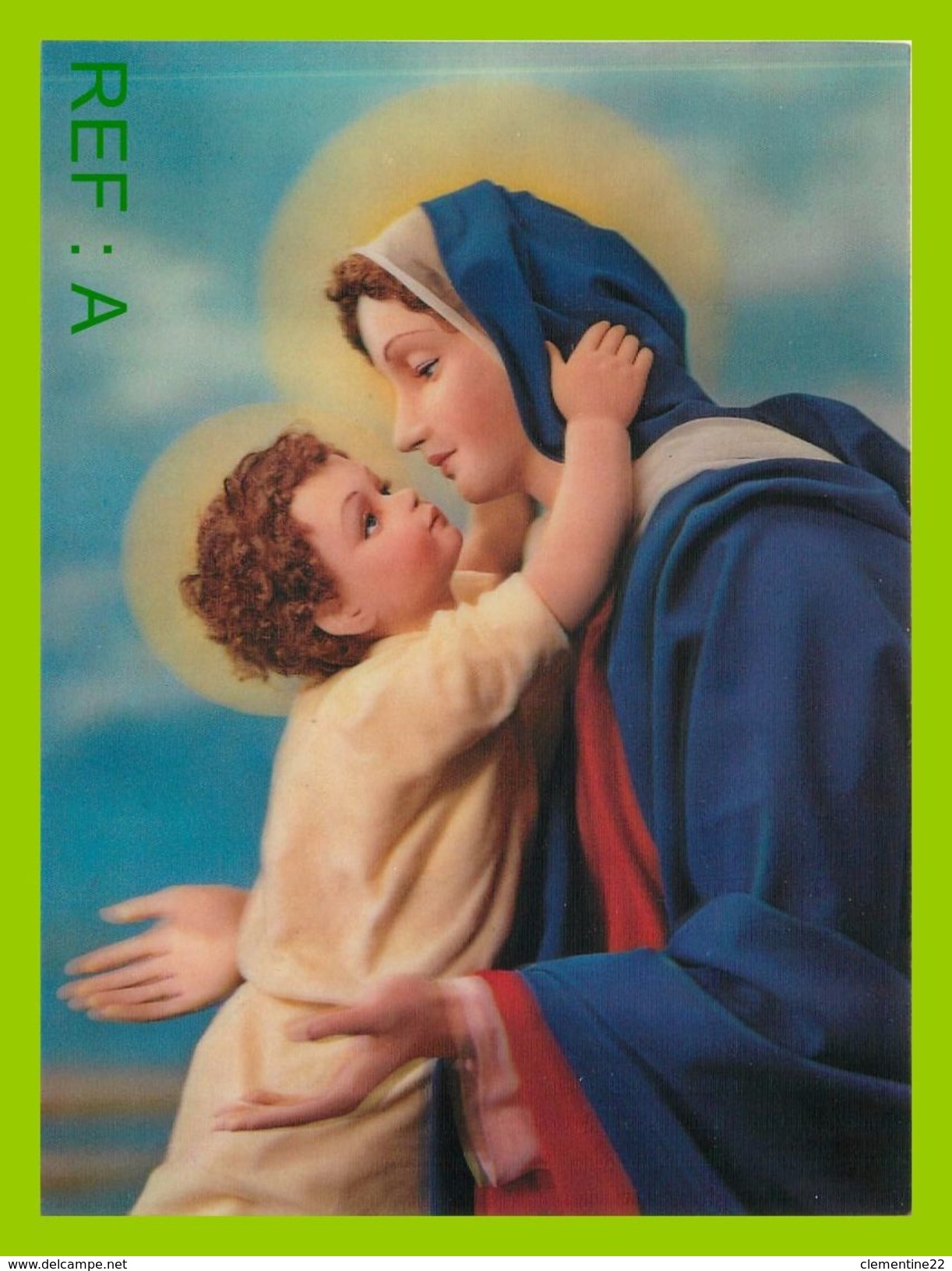 LENTICULAIRE 3D THEME Madonna And Child - Vergine Maria E Madonne