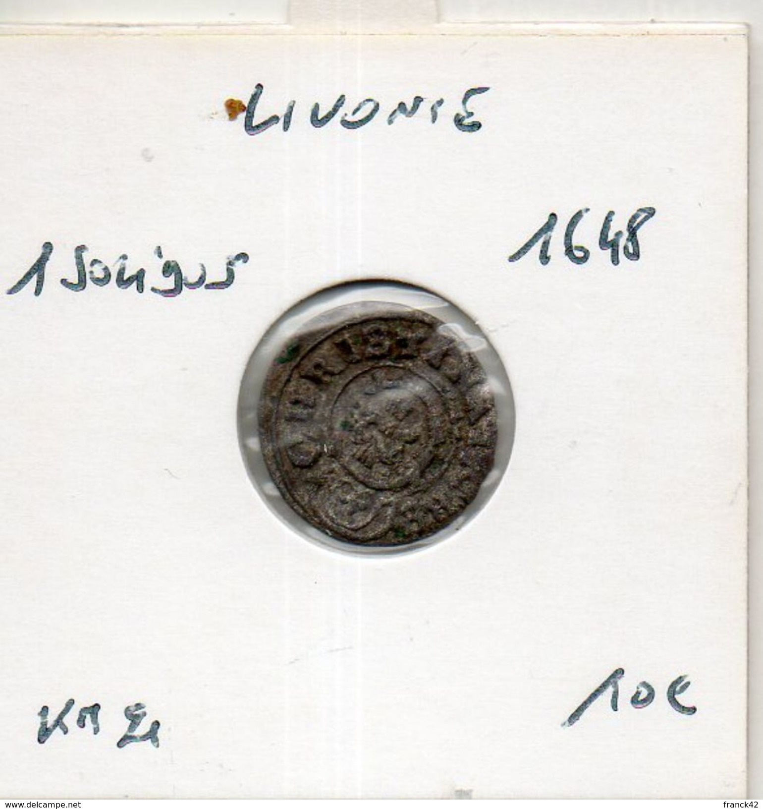 Livonie. 1 Solidus. 1648. KM#21 - Lettonie