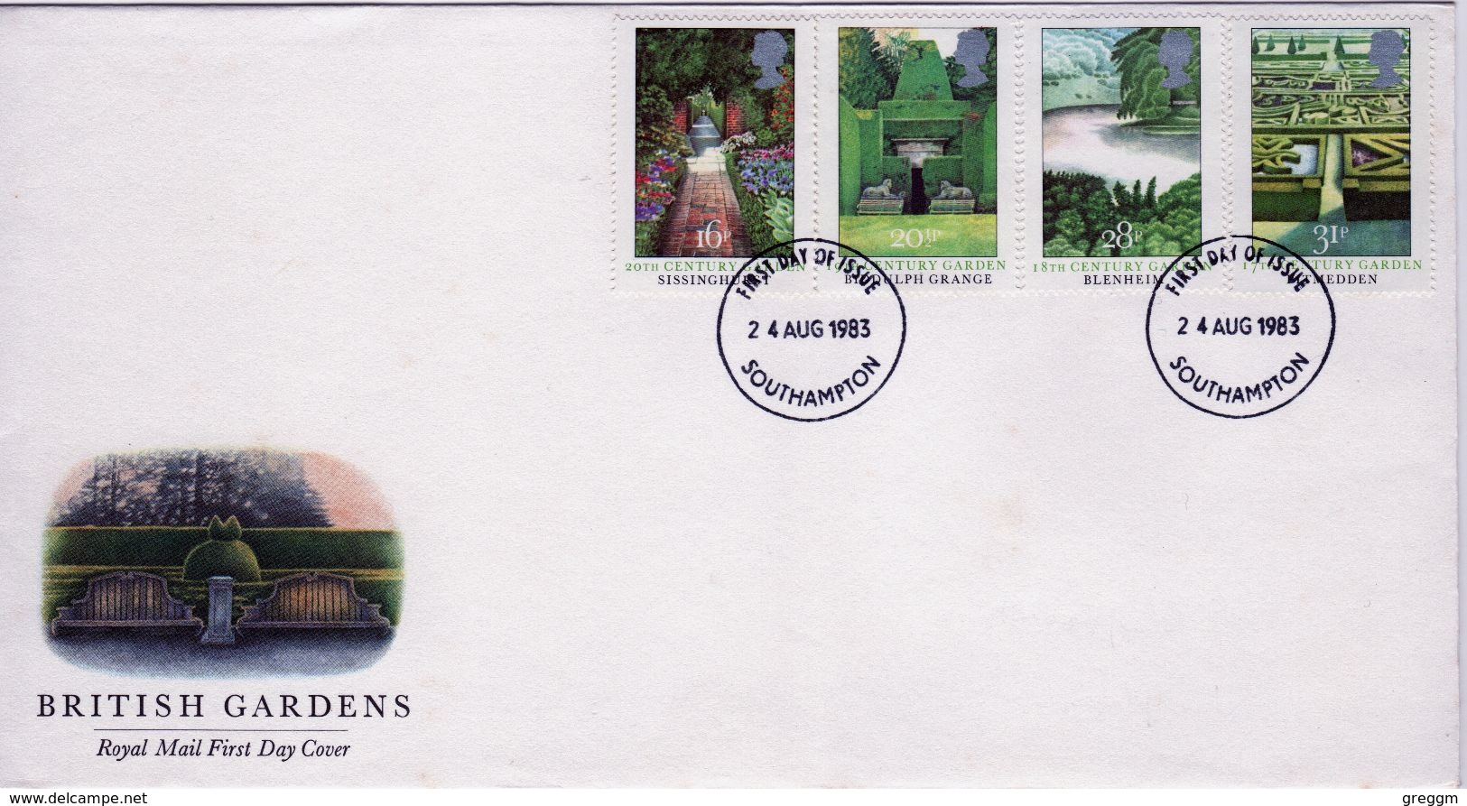 Great Britain First  Day Cover To Commemorate The British Gardens. - 1981-1990 Decimal Issues