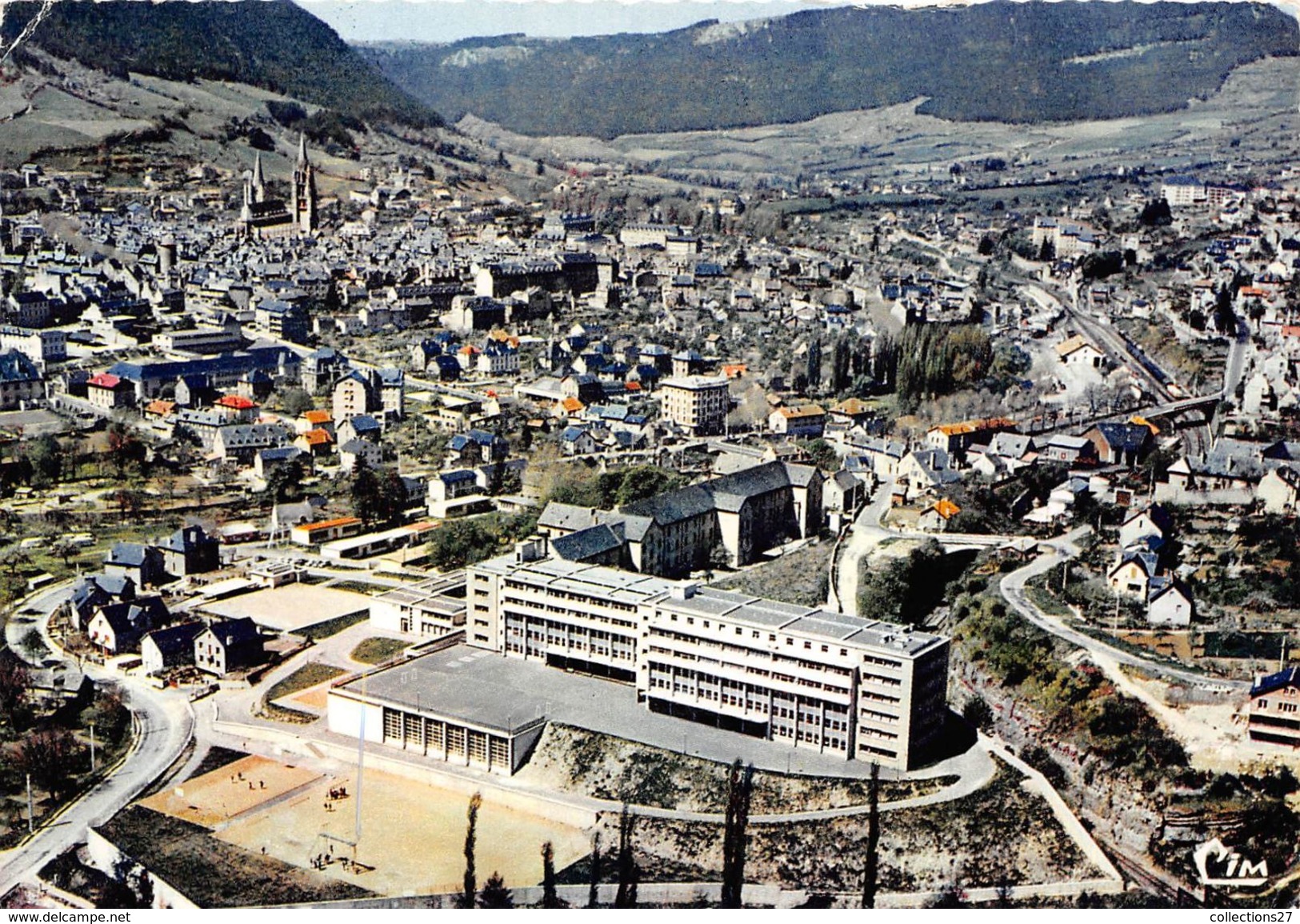 48-MENDE-VUE GENERALE AERIENNE , LE LYCEE CHAPTAL - Mende