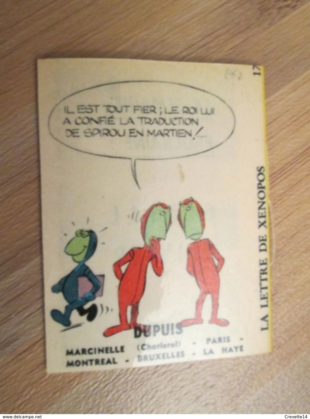 Rare MINI-RECIT SPIROU Années 60/70 N°170 Et Quelques  LA LETTRE DE XENOPOS Par MALLET , Monté Par Mes Soins , Couvertur - Spirou Magazine