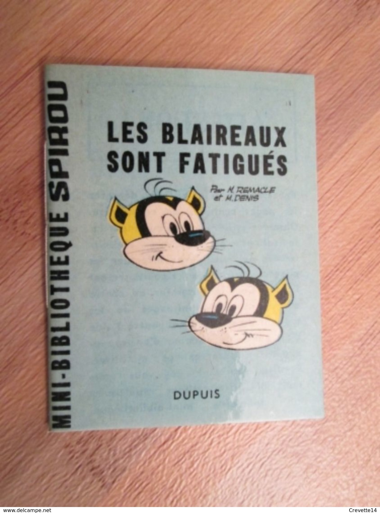 Rare MINI-RECIT SPIROU Années 60/70 N°197 LES BLAIREAUX SONT FATIGUES Par REMACLE Et DENIS  , Monté Par Mes Soins , Couv - Spirou Magazine