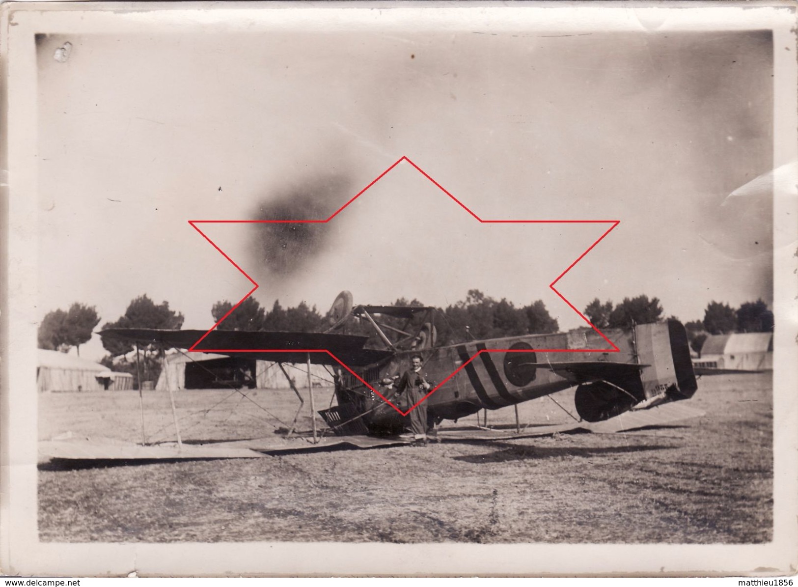 Photo Aout 1924 SETIF - Accident Du Lt Robert Sur Un Avion Bréguet Limousine 14 (XIV) Au Camp D'aviation (A175) - Sétif