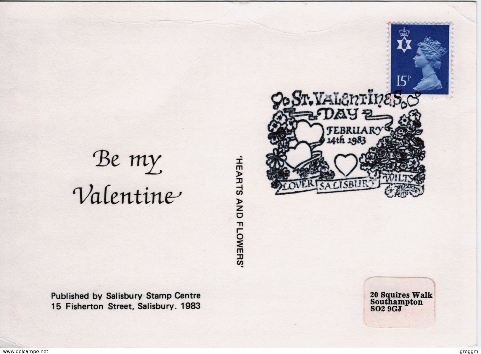 Great Britain Commemorative Card To Celebrate The St Valentines Day. - Non Classés