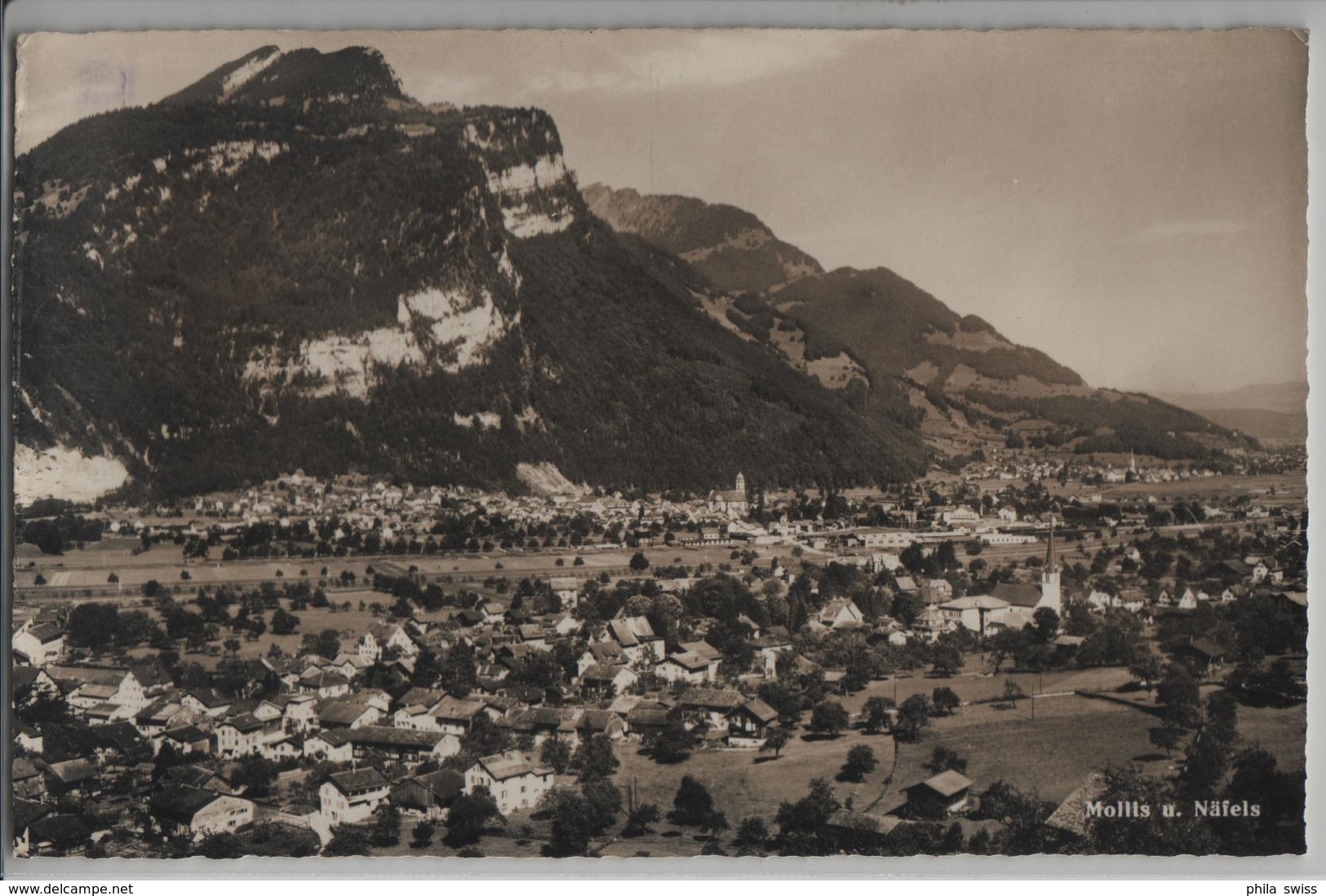 Mollis Und Näfels - Generalansicht - Photoglob No. K 164 - Näfels