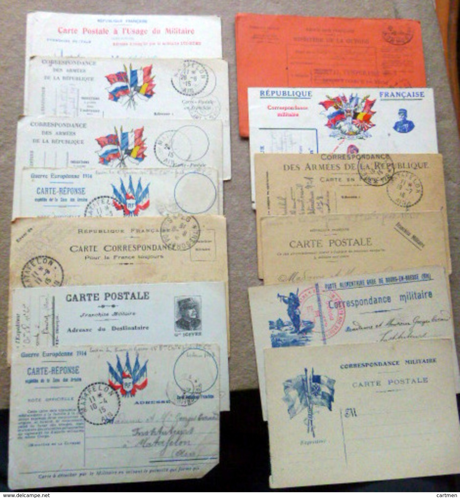 FRANCHISE MILITAIRE LOT DE 40 CARTES FRANCHISE MILITAIRE DIFFERENTES DONT RARES TOUTES EN PHOTO - Covers & Documents