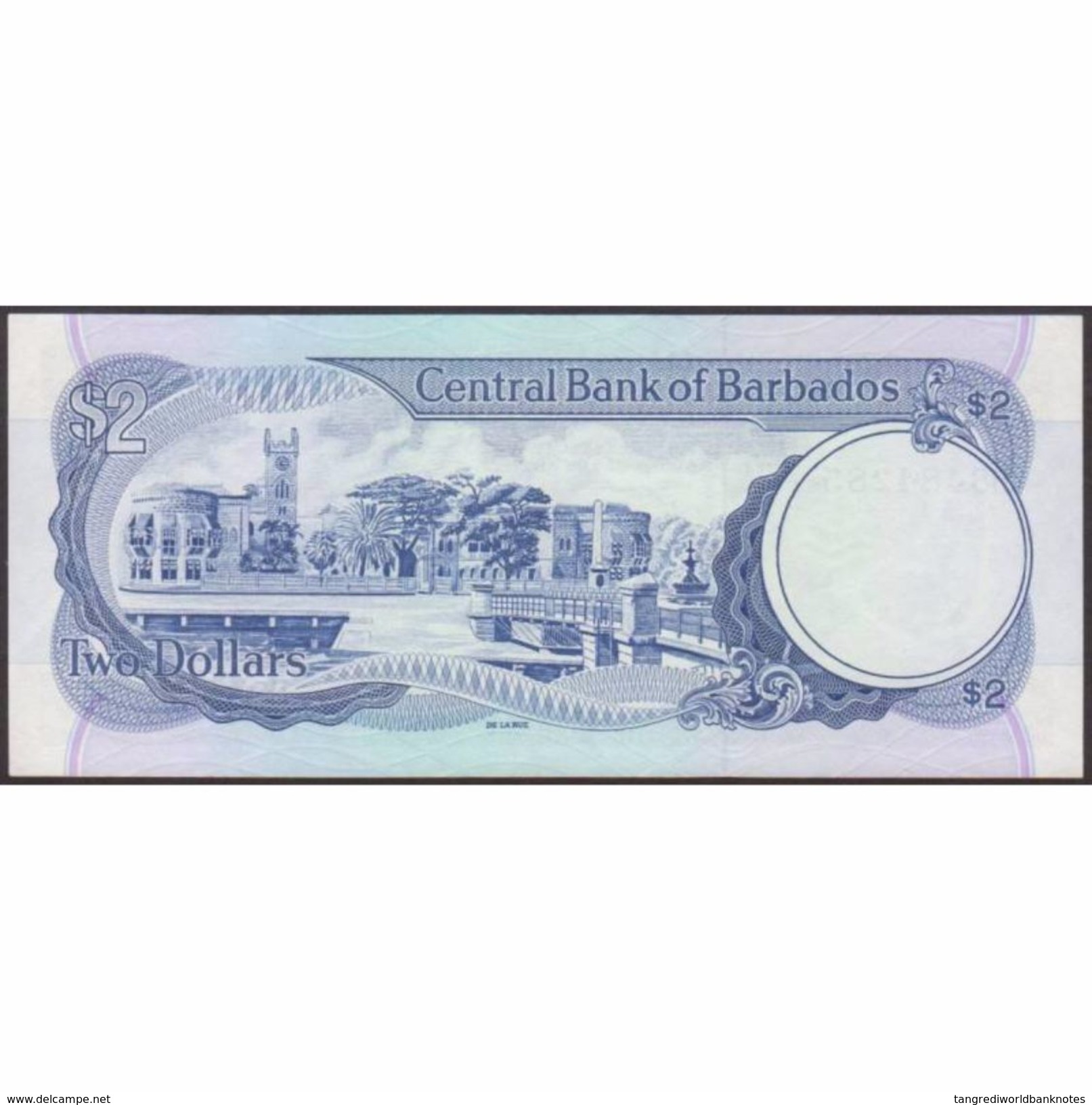 TWN - BARBADOS 36 - 2 Dollars 1986 H8 484285 - Signature: King&#xFEFF; AVF - Barbados