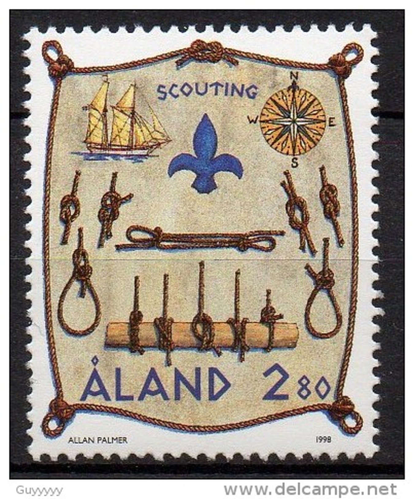 Aland - 1998 - Yvert N° 144 **  - Scout - Aland