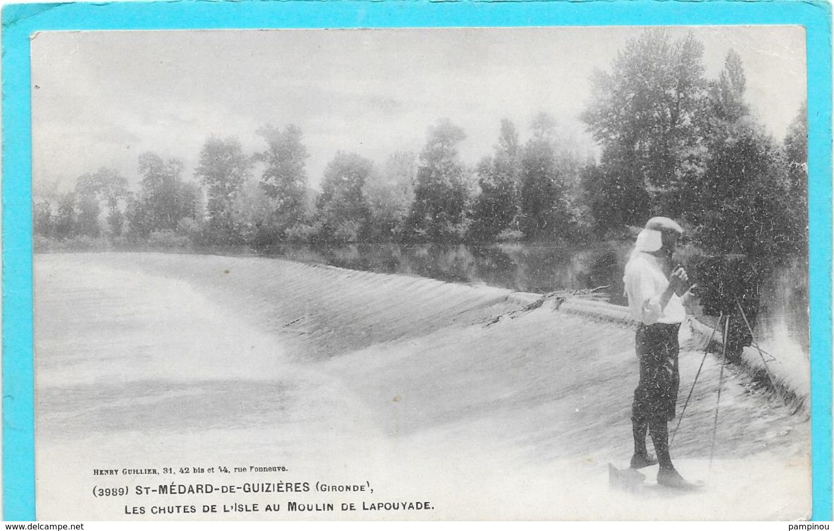 33 SAINT MEDARD DE GUIZIERES - Les Chutes De L'Isle Au Moulin De Lapouyade - Photographe Et Son Appareil - Autres & Non Classés