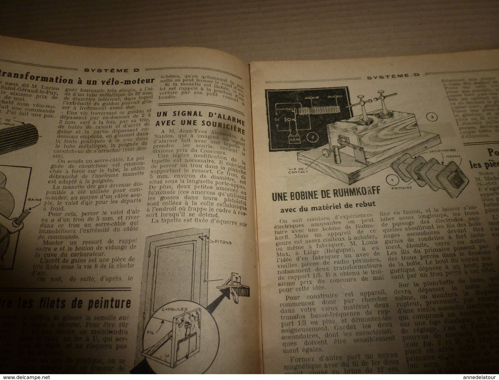 1949 TLSD : Faire --> Modifier Vélo-moteur;Monte-Charge;Moteur-jouet électrique;Réparer Dynamo;Polissage Métaux; Etc - Bricolage / Technique