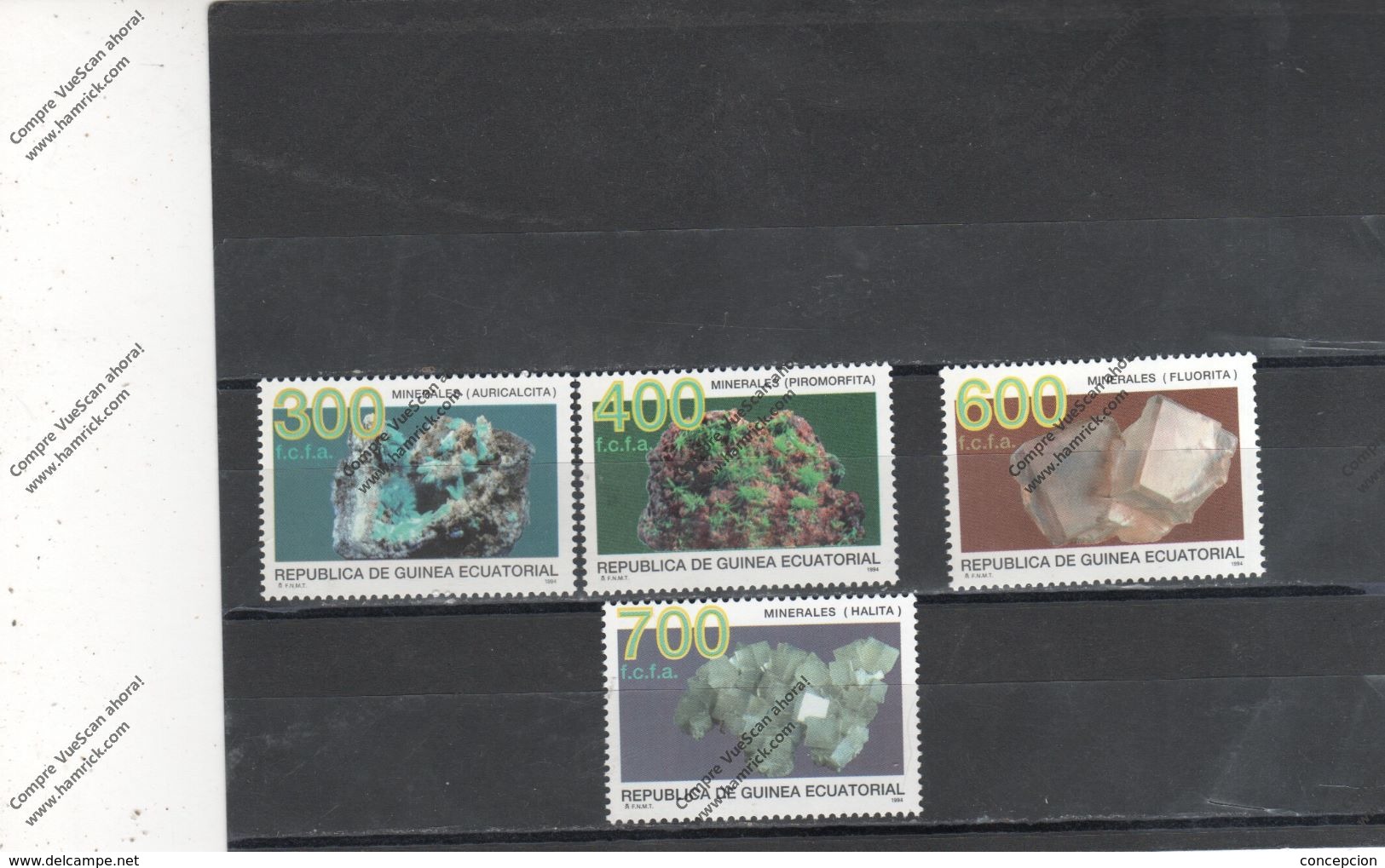 GUINEA ECUATORIAL Nº  305 AL 308 - Minerals
