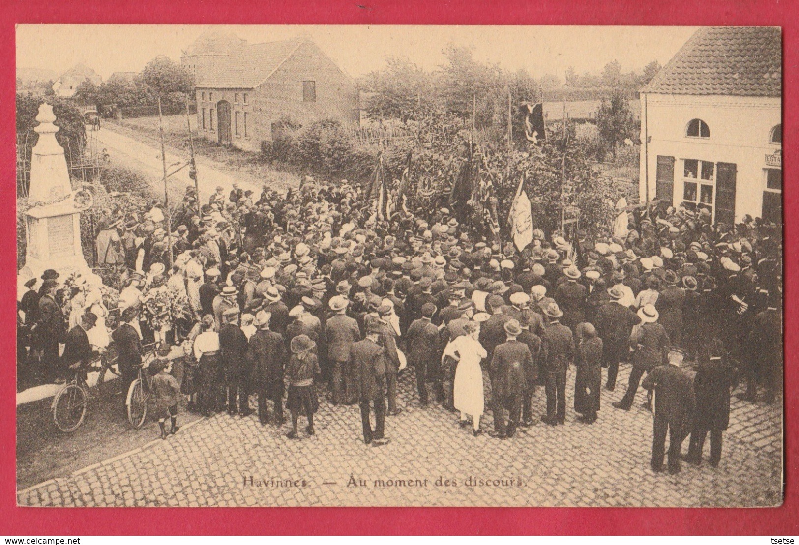 Havinnes - Commémoration ... Au Moment Des Discours ... Belle Animation ( Voir Verso ) - Tournai