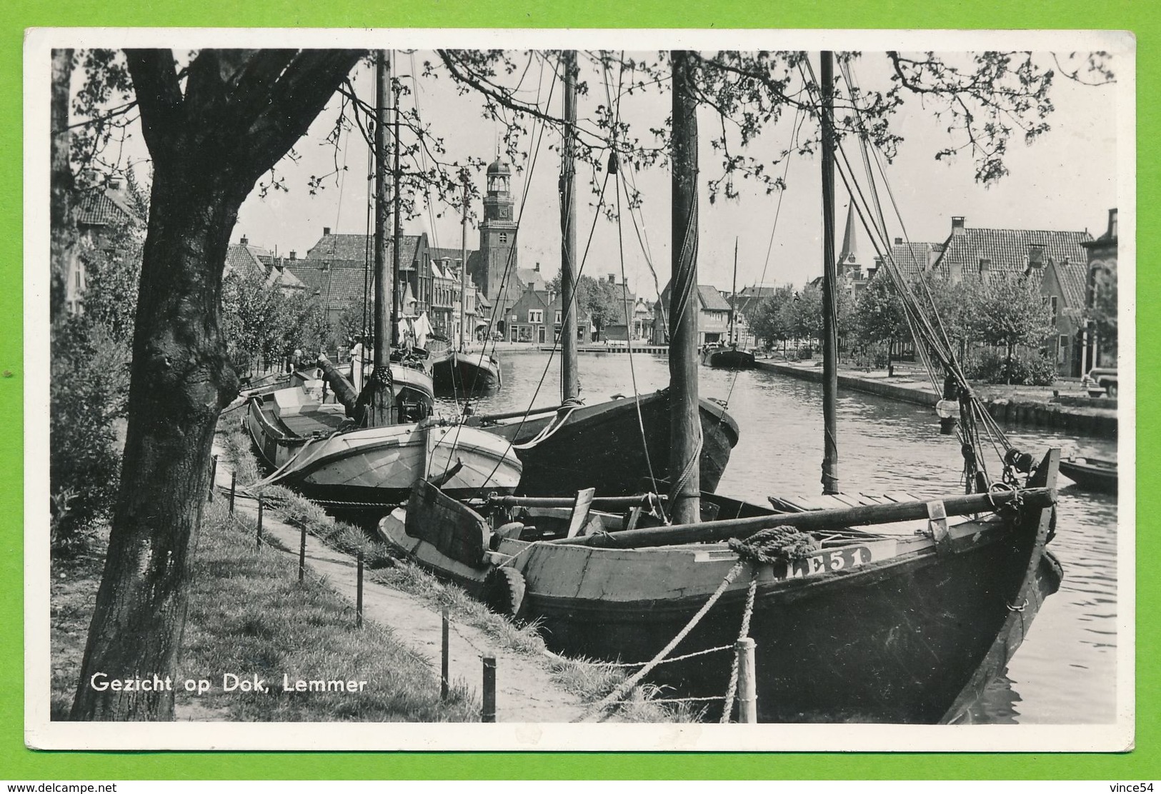 LEMMER - Gezicht Op Dok Echte Foto - Lemmer