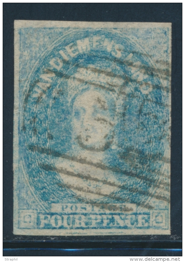 N&deg;12 - 4p. Bleu Clair - Gravure Us&eacute;e - TB - Oblitérés