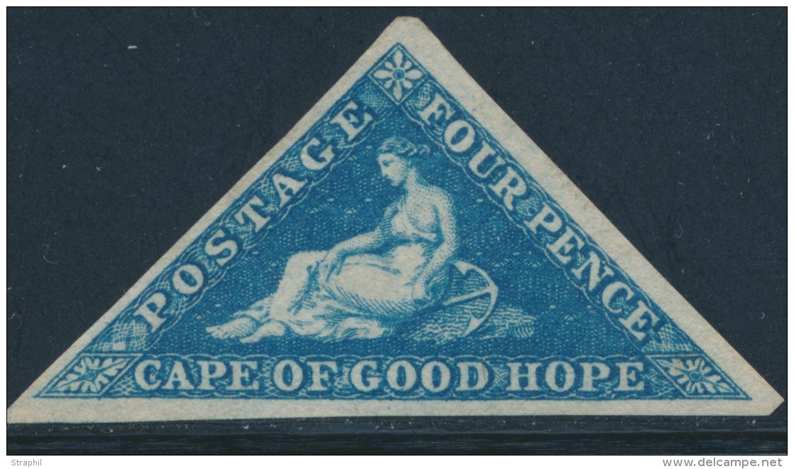 N&deg;8 - 4p Bleu - Belle Impression - TB - Cabo De Buena Esperanza (1853-1904)