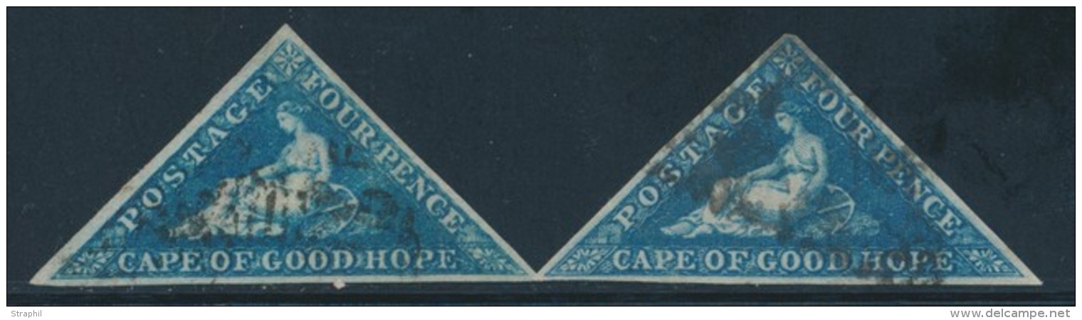 N&deg;2, 8 - Marg&eacute;s - TB - Cap De Bonne Espérance (1853-1904)