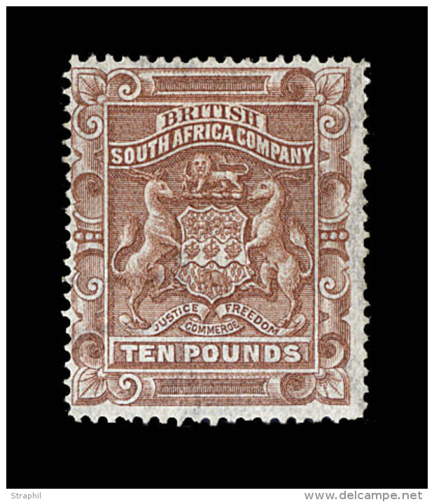 Cie Britannique N&deg;11 - 10&pound; Brun Rouge - Sign&eacute; Balasse - TB - Autres & Non Classés