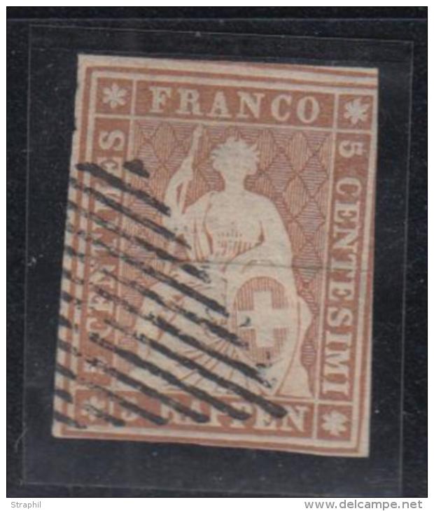 N&deg;22A (N&deg;32) - 1 Filet Biseau - Oblitérés