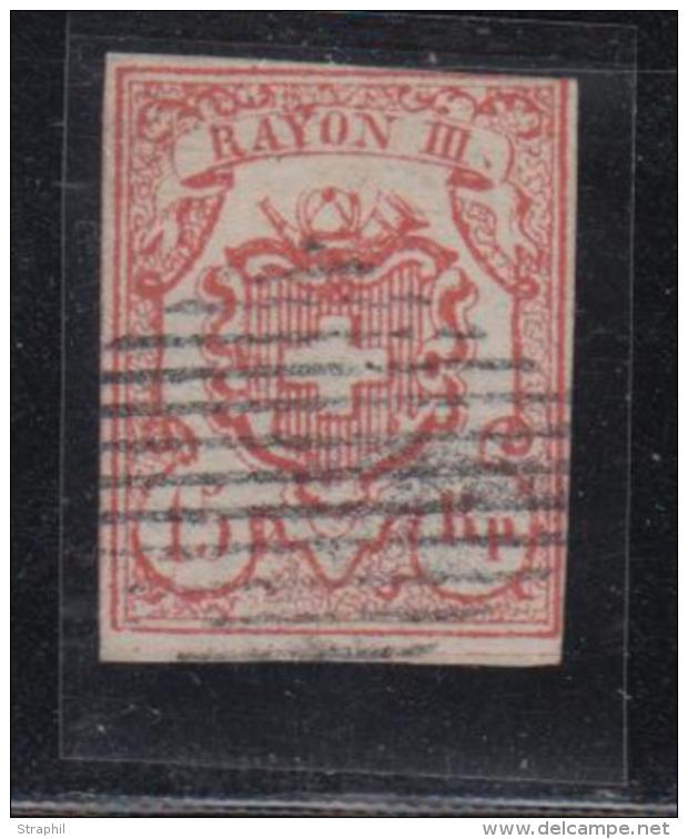 N&deg;20 (N&deg;23) - 1 Filet Biseau - 1843-1852 Timbres Cantonaux Et  Fédéraux