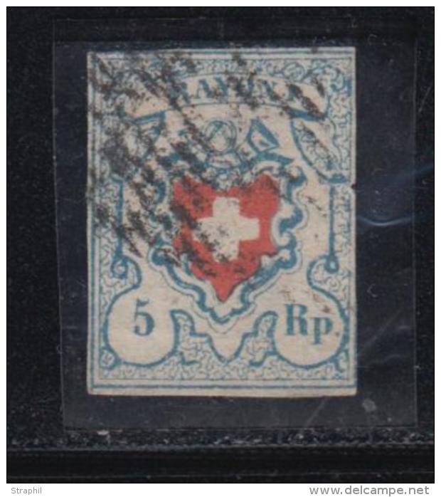 N&deg;17II (N&deg;20) - 1 Filet Juste - 1843-1852 Timbres Cantonaux Et  Fédéraux