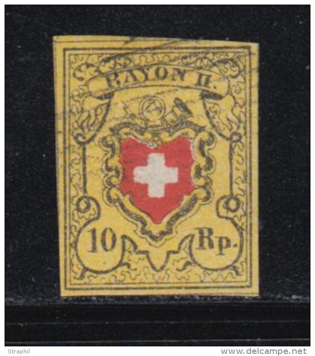 N&deg;16 II (N&deg;15) - Belles Marges - TB - 1843-1852 Timbres Cantonaux Et  Fédéraux