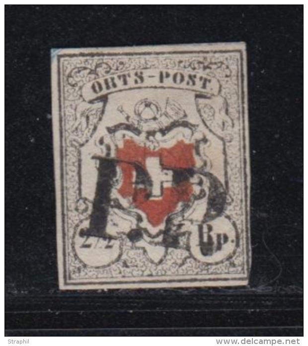 N&deg;13 I (N&deg;17) - ORTS POST - Obl PP - Sign&eacute; Brun - TB - 1843-1852 Timbres Cantonaux Et  Fédéraux