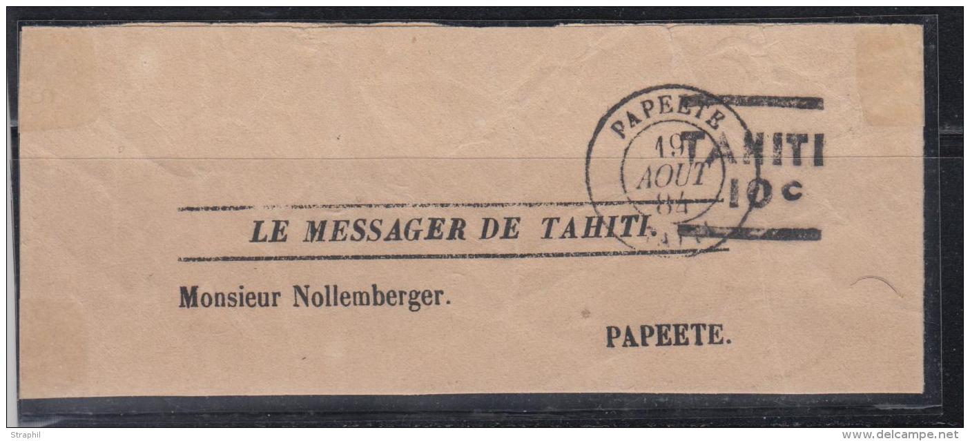 Le Message De Tahiti - Obl. Papeete - Surch Type II &agrave; 10c - TB - Autres & Non Classés