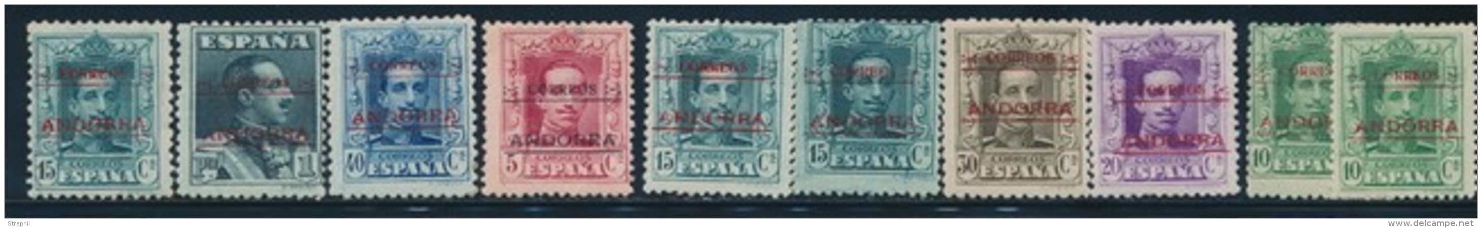 N&deg;2/5, 7/8 , 10 - Diff. Dentelurs - TB - Unused Stamps