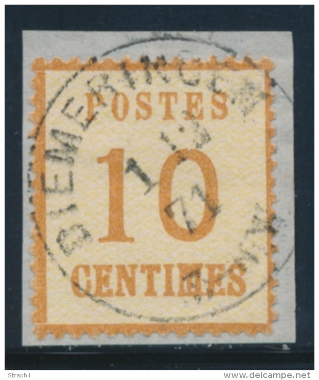 N&deg;5 - 10c - Obl. Spal 49 - Diemeringen - 1/12/1871 - TB - Other & Unclassified