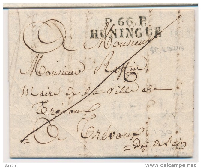 P.66.P HUNINGUE - De ST Louis - 1828 - TB - Lettres & Documents