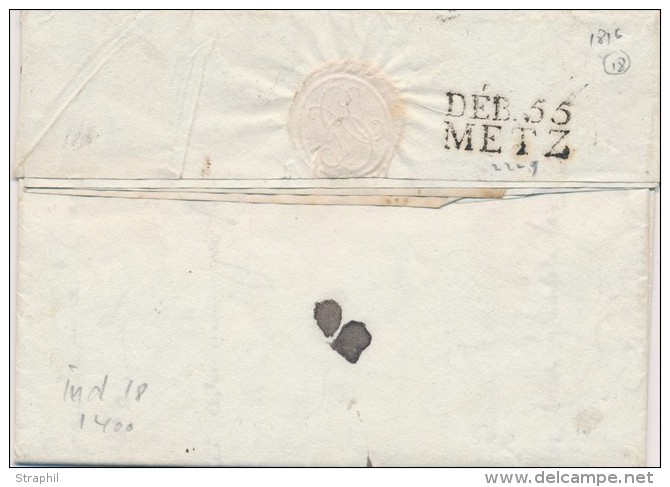 DEB.55.METZ - Au Verso D'un Pli De NANCY - Pr Longuion - Juillet 1816 - TB - Lettres & Documents