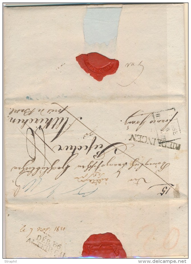 DEB.66.ALTKIRCH - 7/11/1821 - S/Pli De Riedlingen - Pr Altenkirchen - B/TB - Cartas & Documentos
