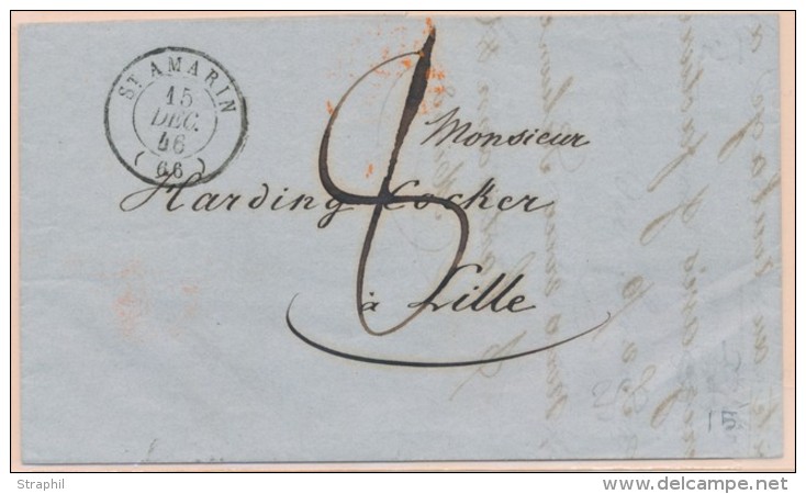 St Amarin - 15/Dec/46 + Taxe Manus 8 - Pour Lille - TB - Lettres & Documents