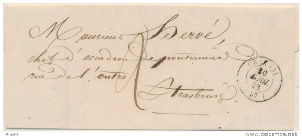 T15 Obernay - 1843 - Pr Strasbourg - TB - Lettres & Documents