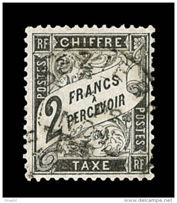 N&deg;23 - 2F Noir - Bon Centrage   -TB - 1859-1959 Oblitérés