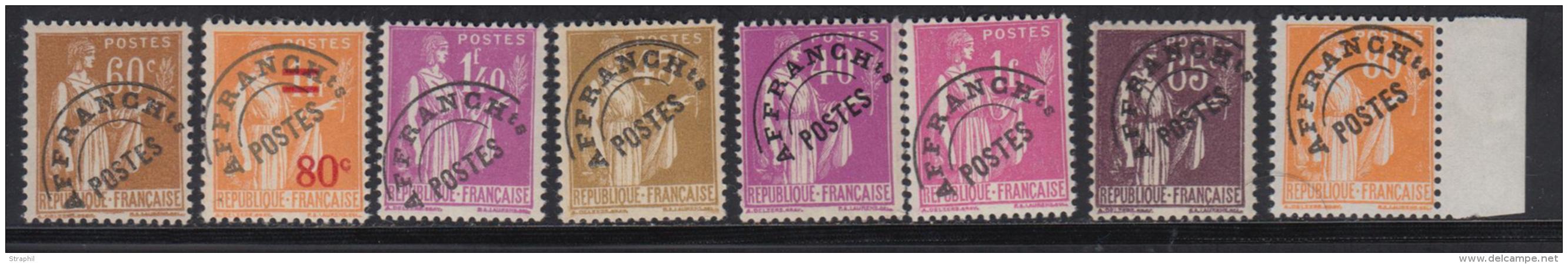 N&deg;70/77 - S&eacute;rie Paix - TB - 1893-1947