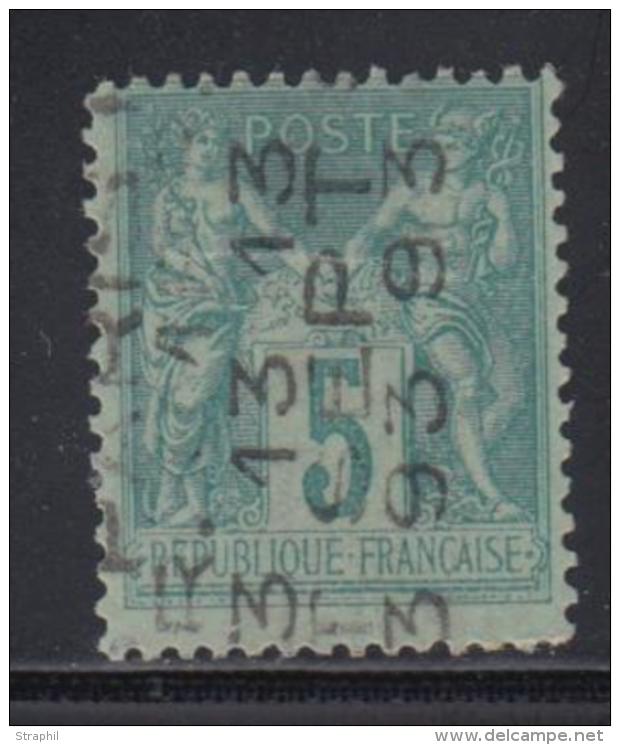 N&deg;15 - 5c Vert - Pli Horizontal - Asp. TB - 1893-1947