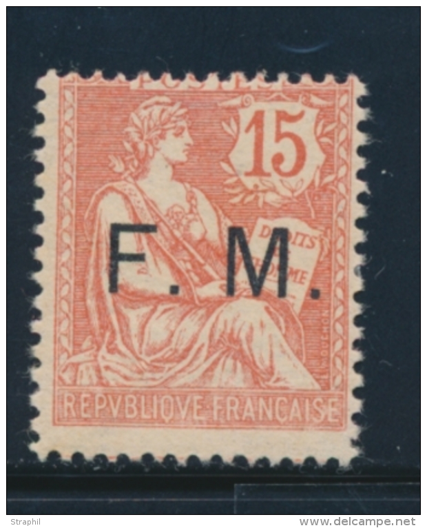 N&deg;2 - 15c Vermillon - TB - Timbres De Franchise Militaire