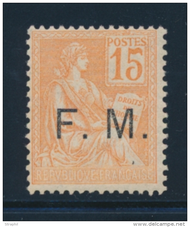 N&deg;1 - 15c Orange - TB - Timbres De Franchise Militaire